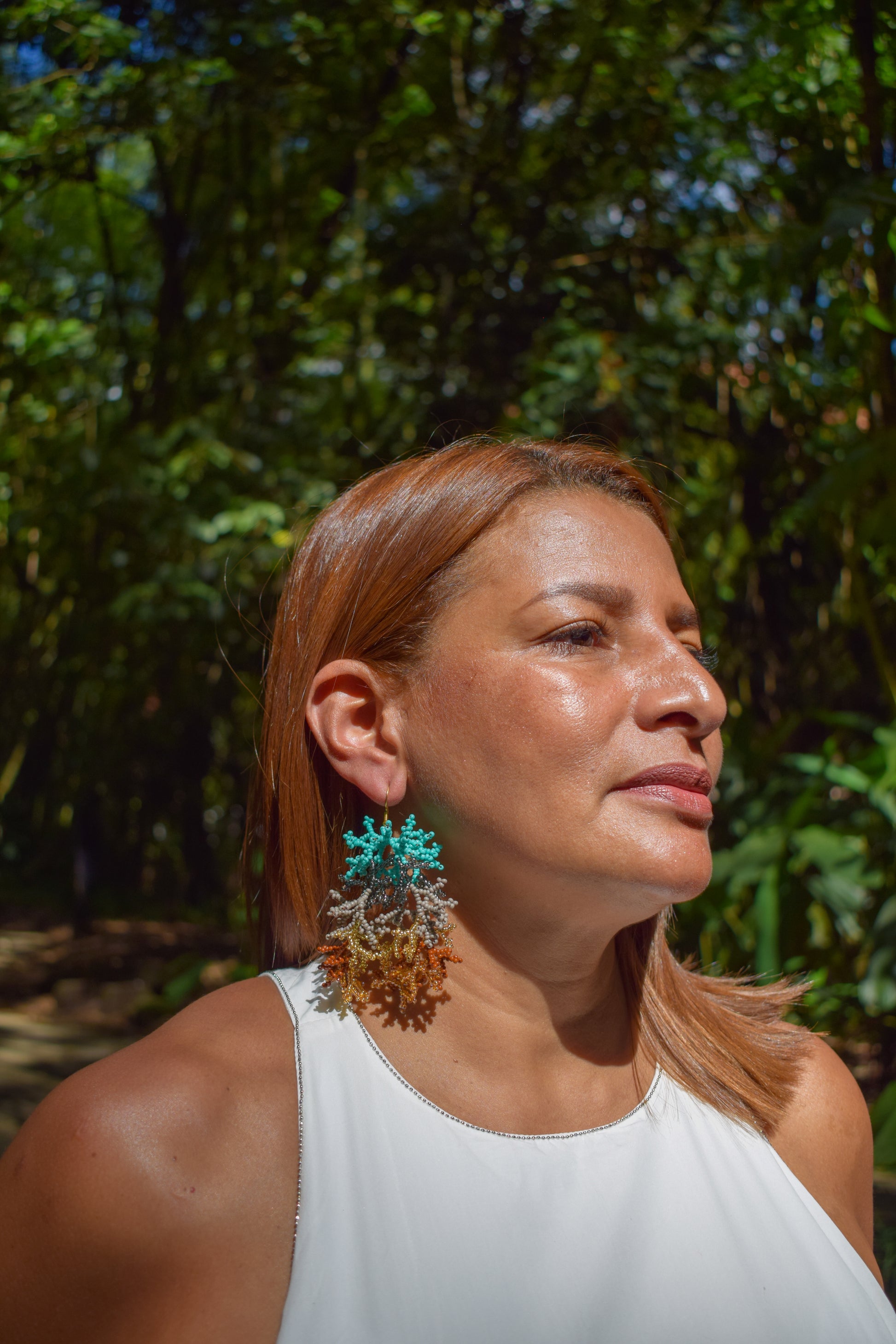 Corals ✻ Inga Beaded Earrings