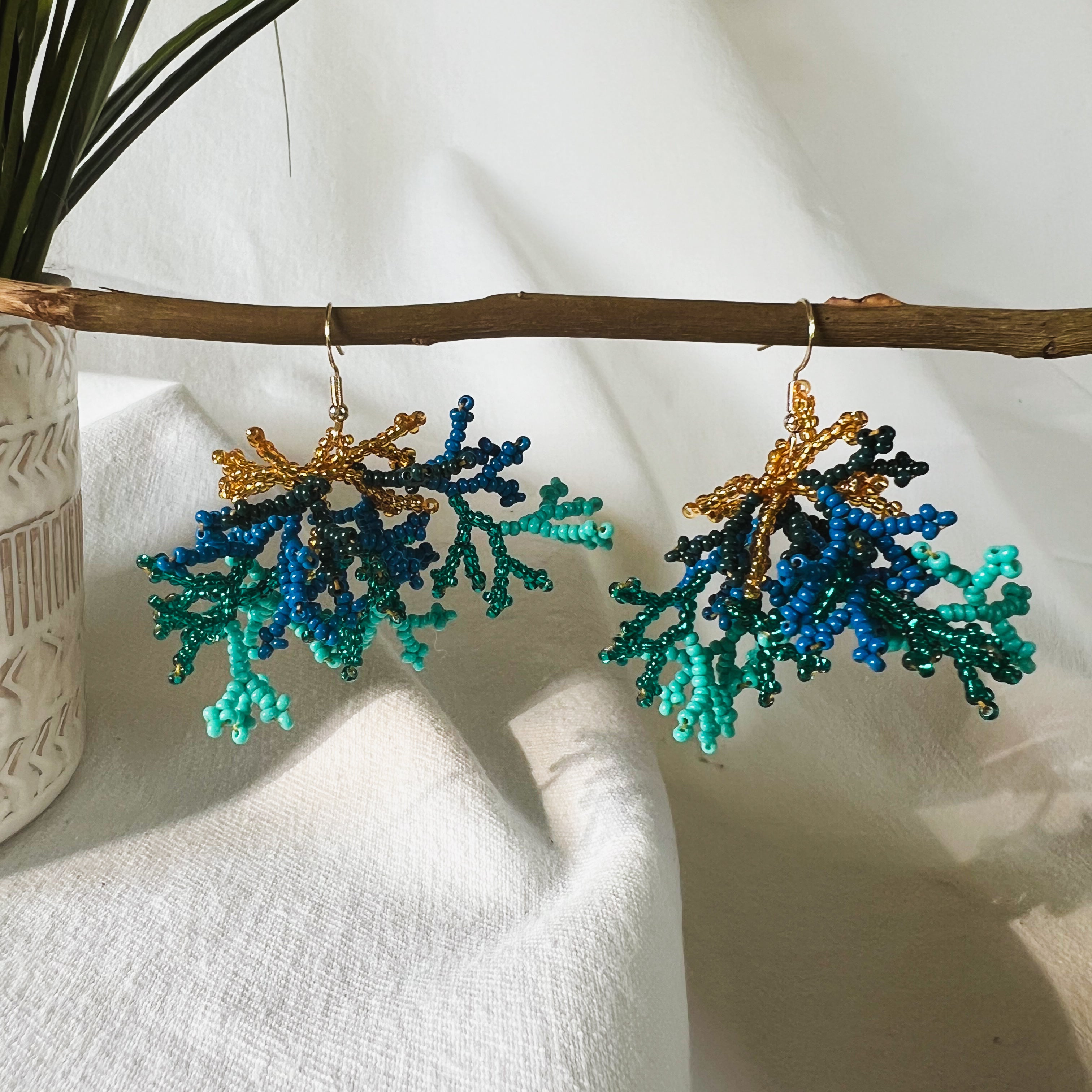 Mini Corals ✻ Inga Beaded Earrings
