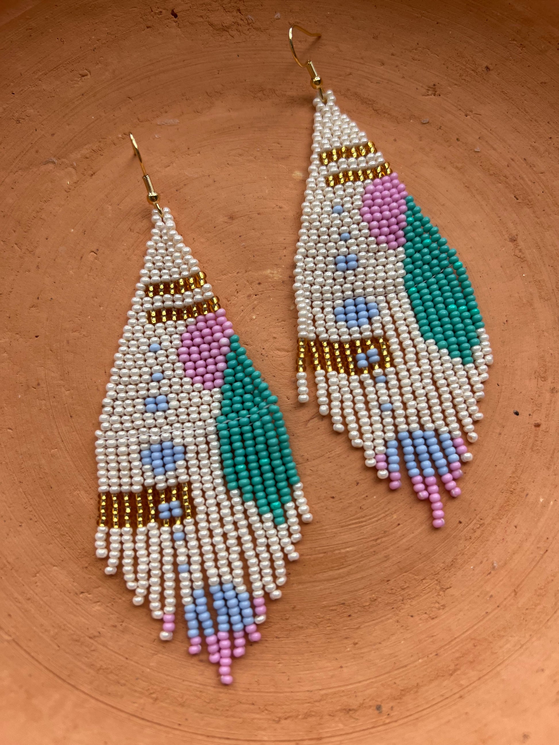 Retro ✻ Misak Beaded Earrings