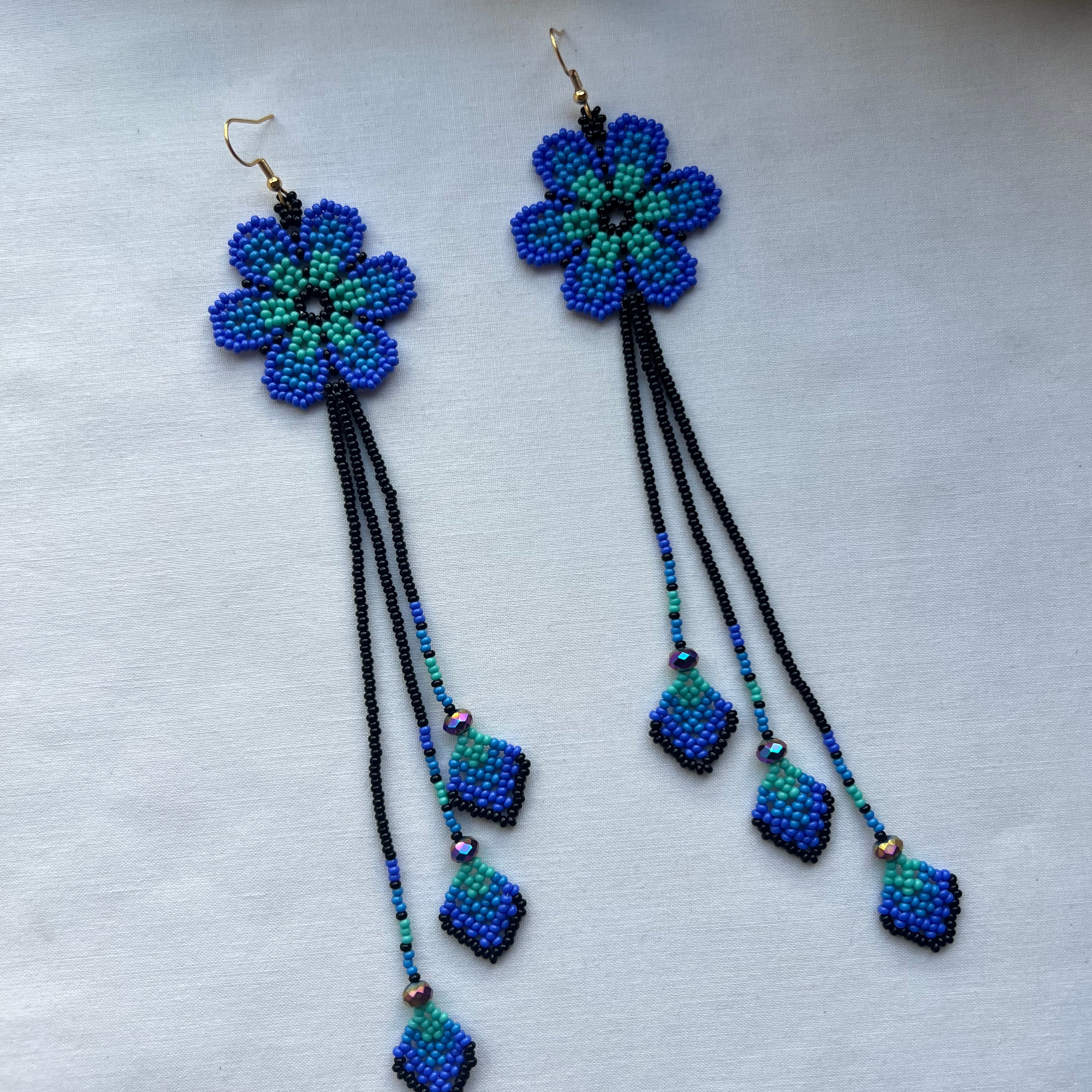 Arrow Bloom ✻ Embera Beaded Earrings