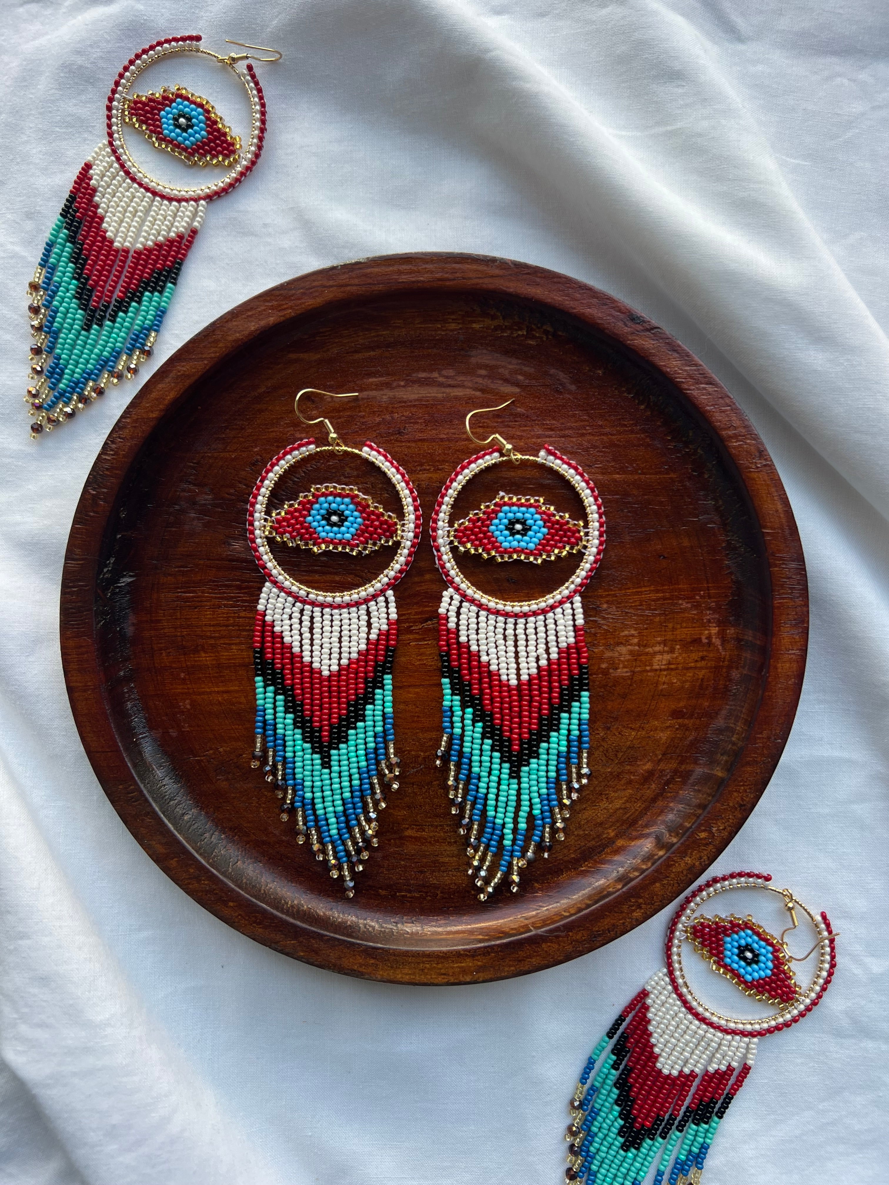 Ojitos ✻ Misak Beaded Earrings