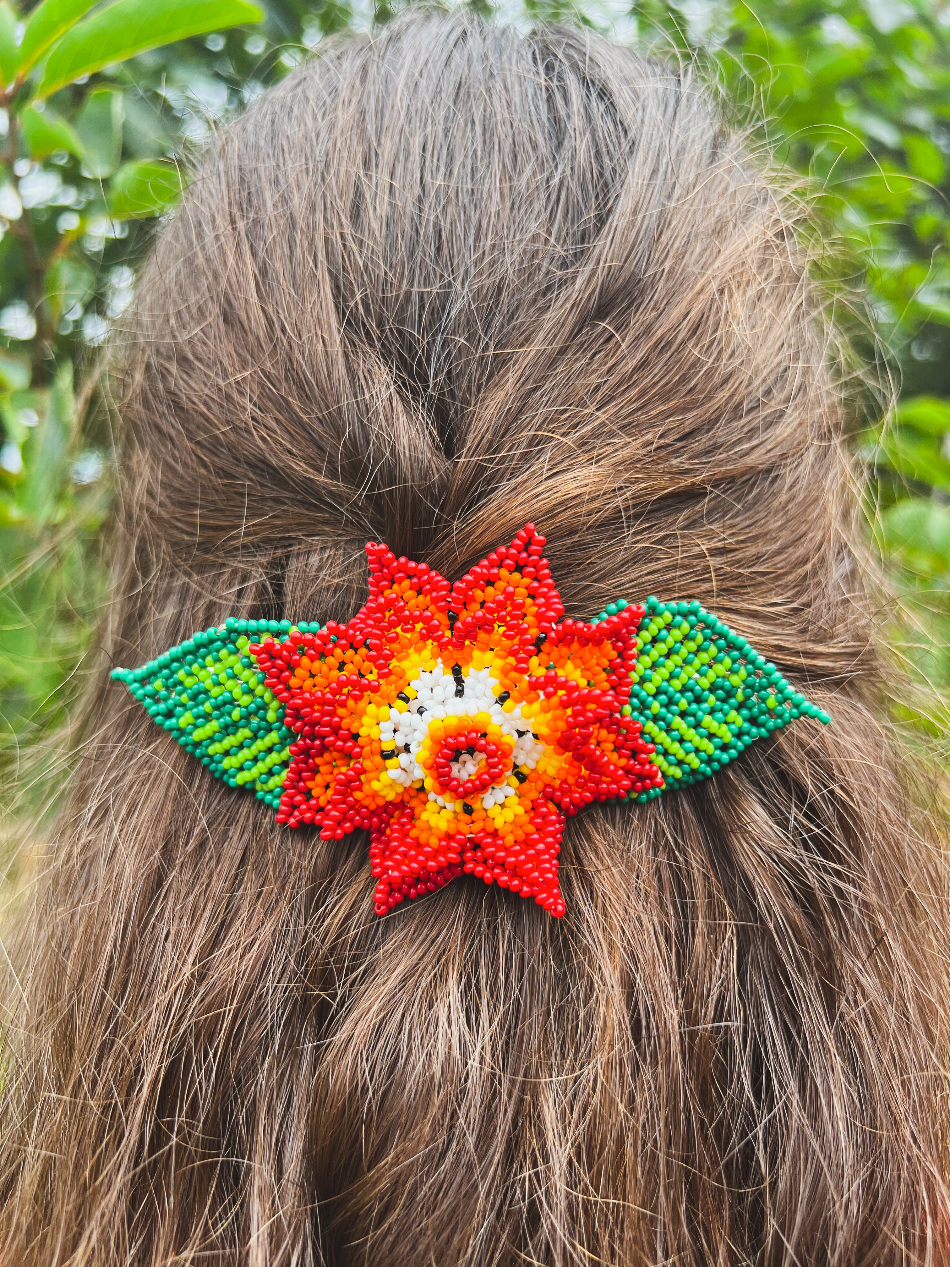 Flor Barrette ✻ Embera Beaded Hair Barrettes