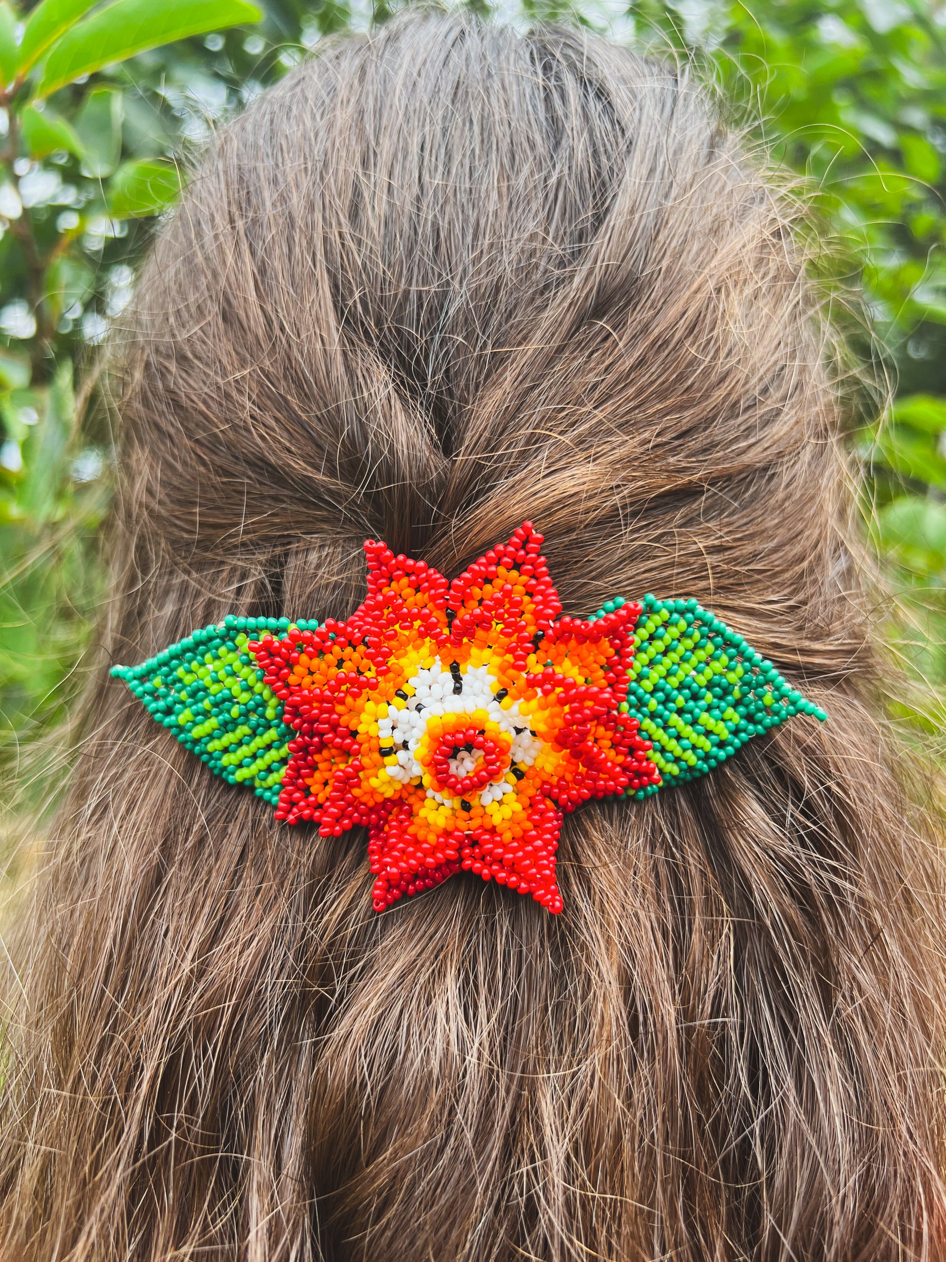 Flor Barrette ✻ Embera Beaded Hair Barrettes