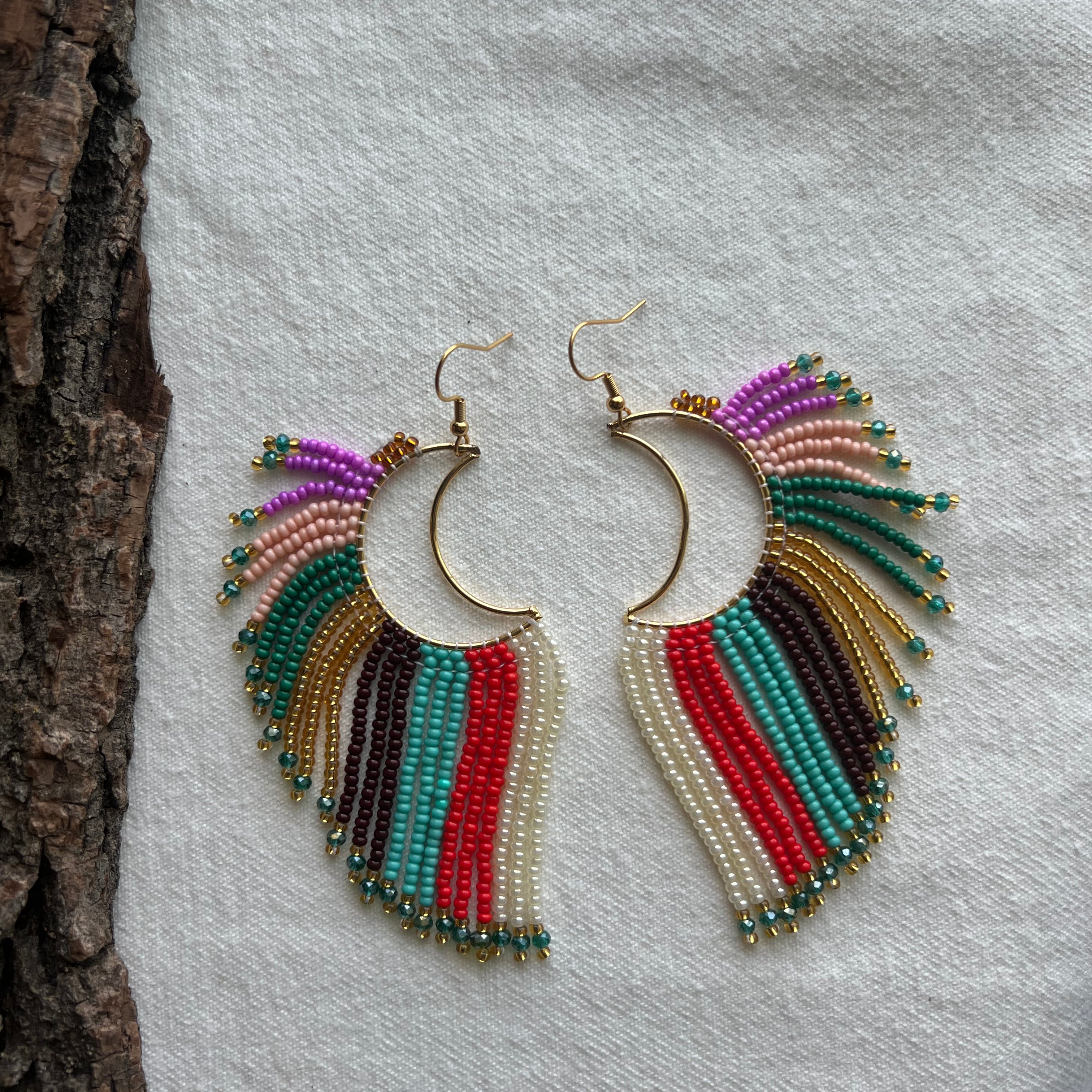 Luna Colorida · Misak Beaded Earrings
