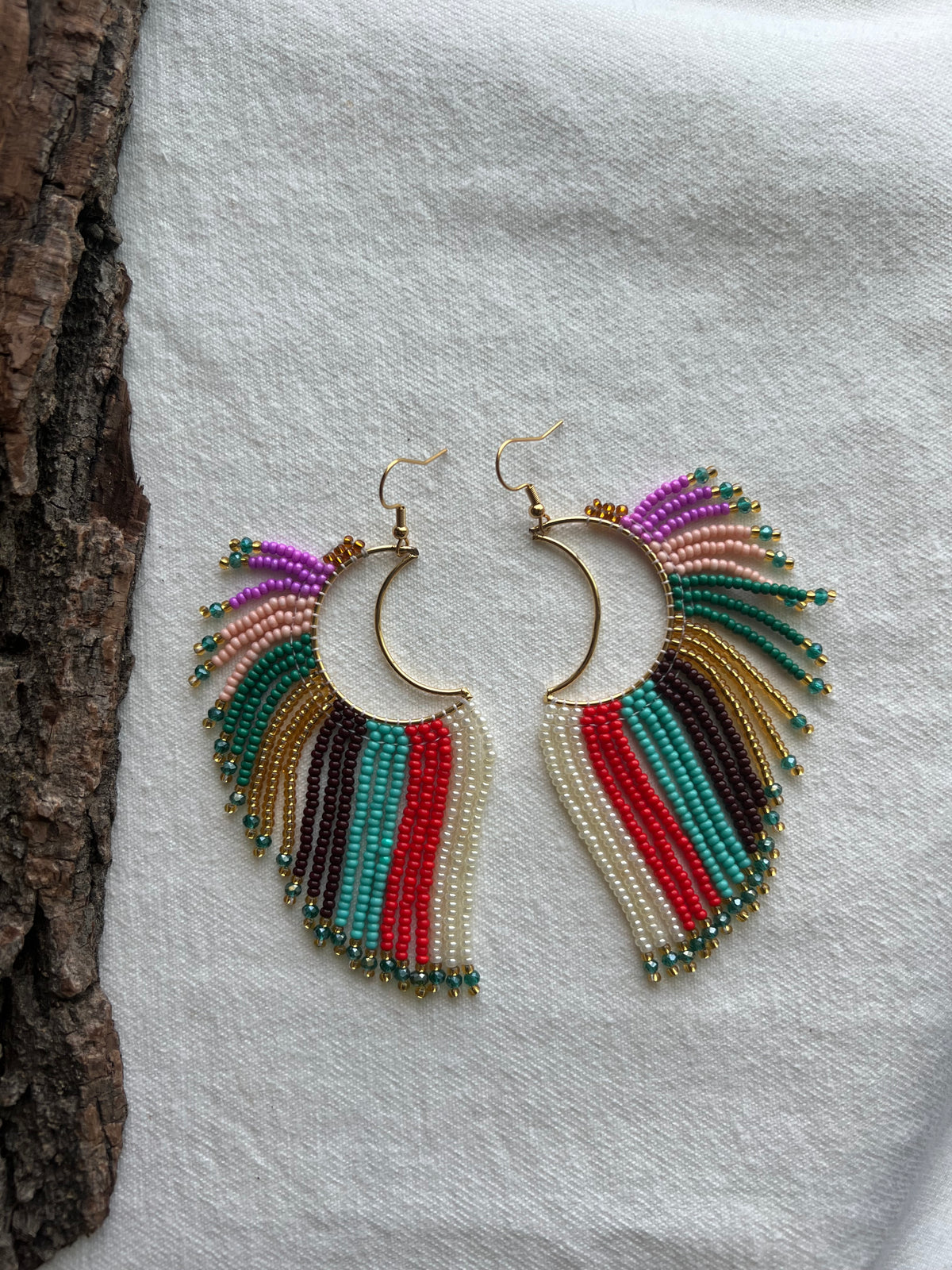 Luna Colorida · Misak Beaded Earrings