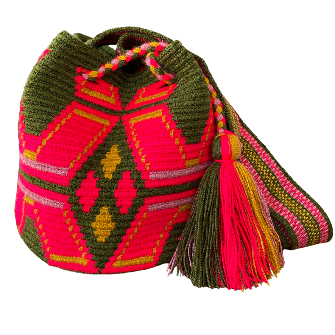 Olive ✻ Medium Wayuu Mochila