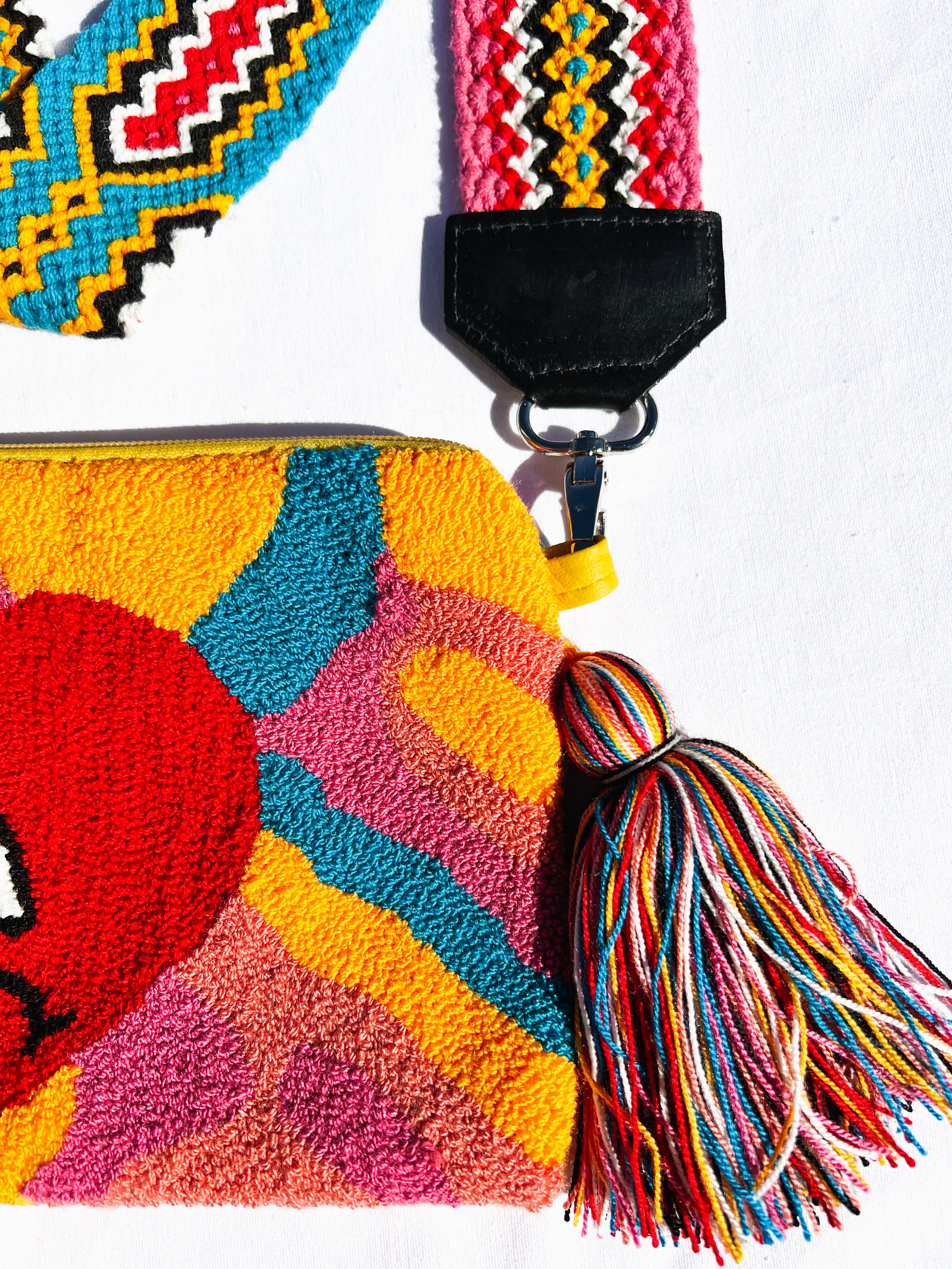 BAD BUNNY COLLECTION ✻ Large Wayuu Clutch with Strap