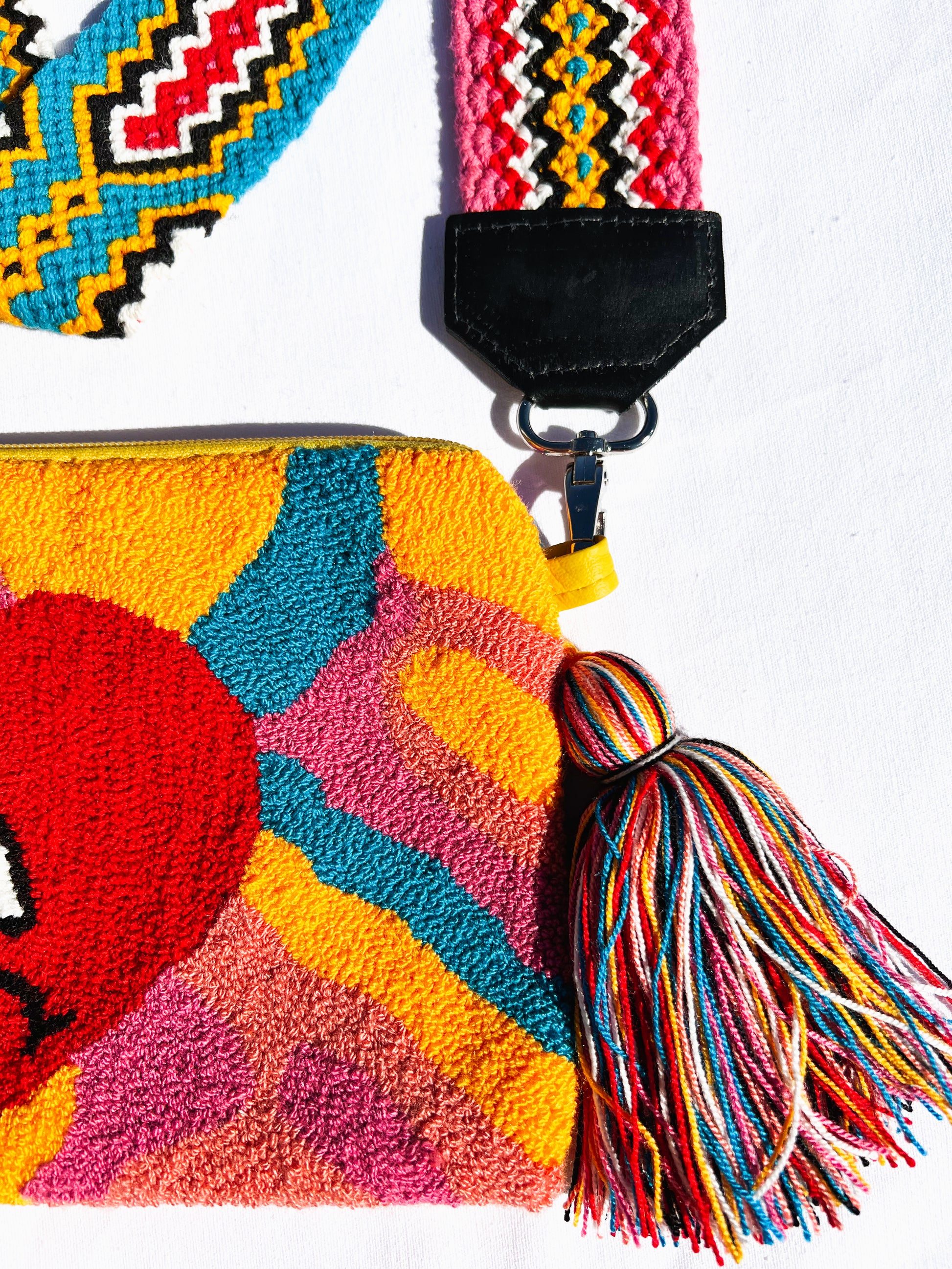 BAD BUNNY COLLECTION ✻ Large Wayuu Clutch with Strap