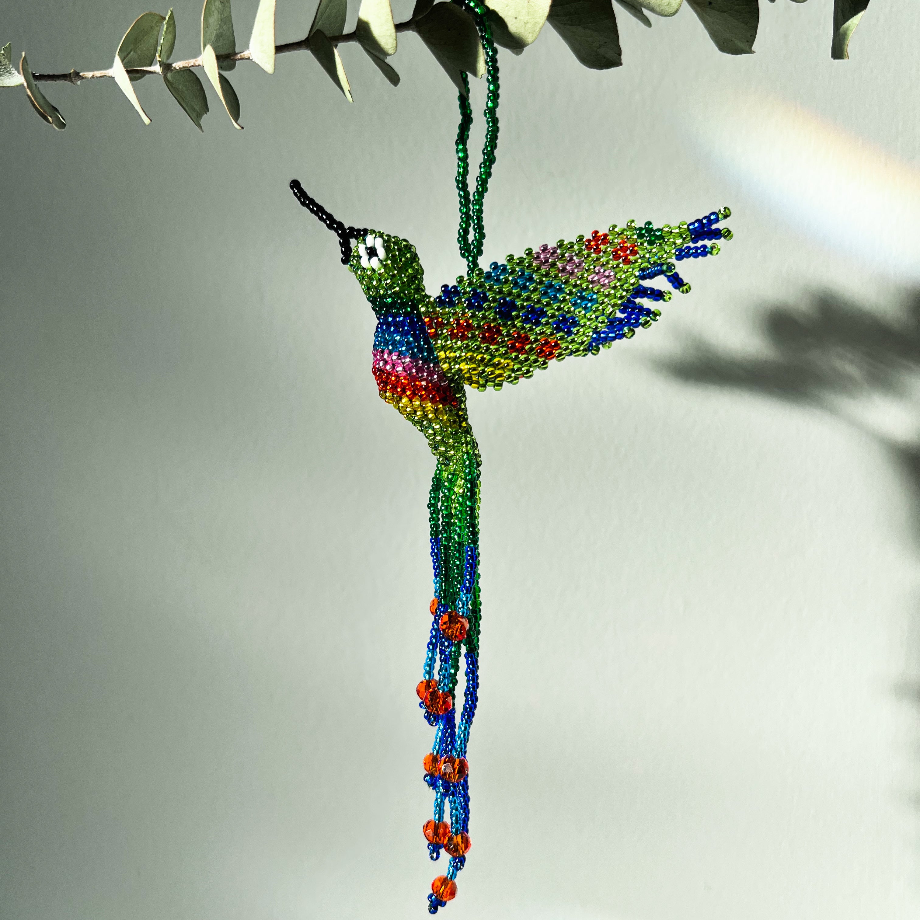 Colibri ✻ Emberá Beaded Keychain