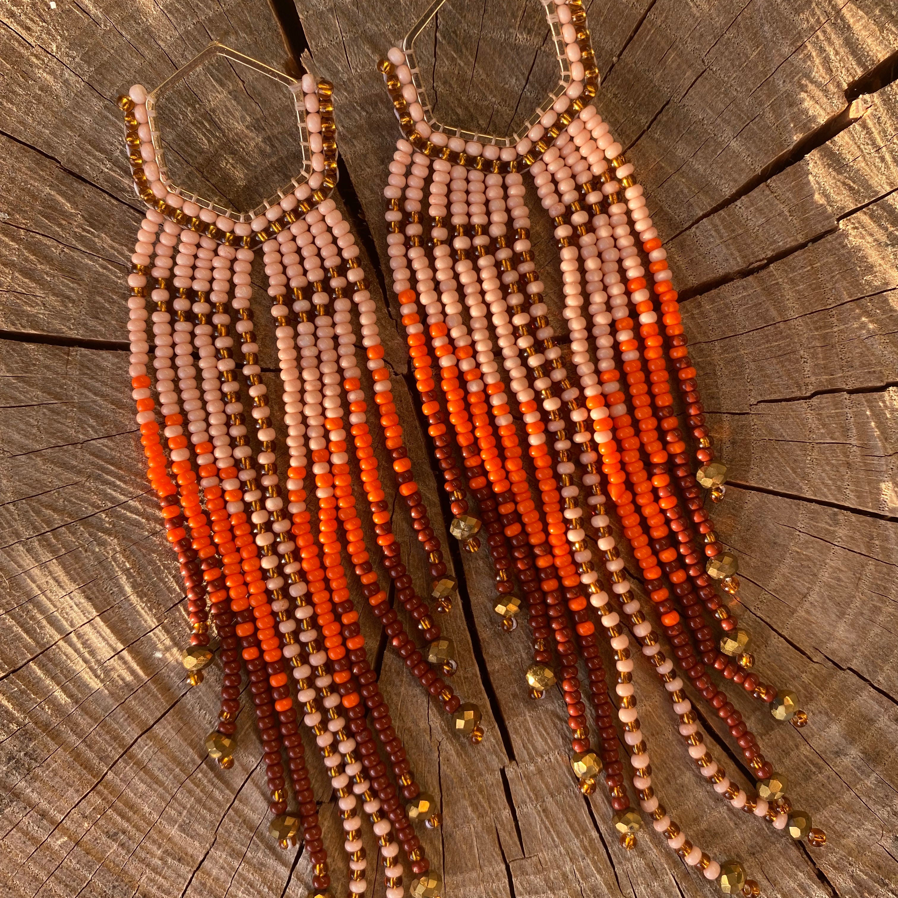 Pink Rapture ✻ Misak Beaded Earrings